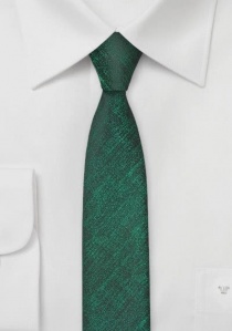 Cravatta stretta verde bottiglia