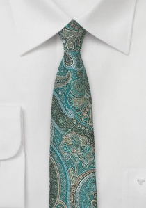 Cravatta verde paisley
