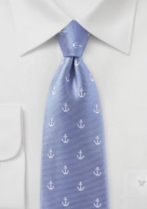Cravatta business ancora blu