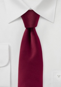 Cravatta business alla moda tinta unita rosso