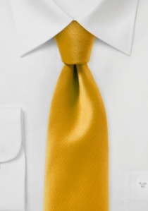 Cravatta business alla moda monocromatica gialla