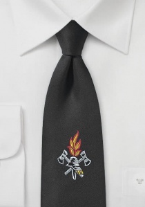 Cravatta nera dei vigili del fuoco