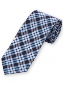 Cravatta tartan blu navy blu chiaro