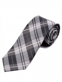 Cravatta da uomo con motivo Glencheck Grigio