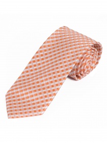 Cravatta con struttura a fantasia arancione e