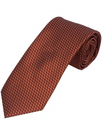 Cravatta con struttura arancione e nera