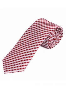 XXL cravatta struttura design rosso perla bianco