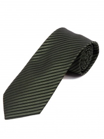 Cravatta da uomo a righe strette nero profondo