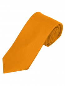 Cravatta stretta in tinta unita arancione