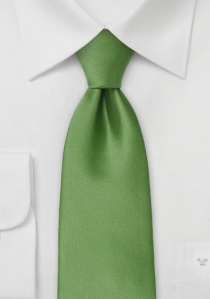 Einfarbige Mikrofaser-Krawatte grün