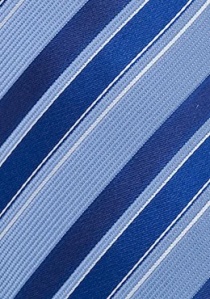 Cravatta righe azzurro blu regale