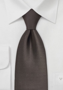 Cravatta marrone scuro reticolo