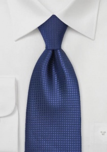 Cravatta blu marino reticolo