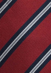 Cravatta XXL regimental rossa