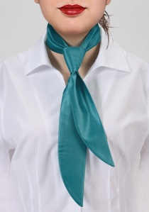 Cravatta femminile petrolio