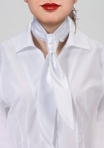 Krawatte für Damen Limoges Weiß