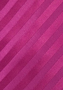 Mikrofaser-Krawatte einfarbig dark pink Streifenstruktur