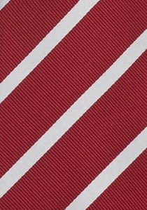 Cravatta XXL rosso righe celesti
