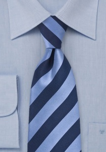 Cravatta righe azzurro blu