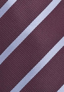 Businesskrawatte Bordeaux Streifendesign-Pattern