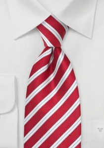 Cravatta business rosso righe