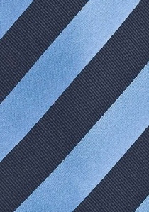 Cravatta business righe blu azzurre