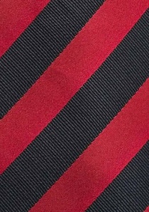 Krawatte Streifendesign rot schwarz