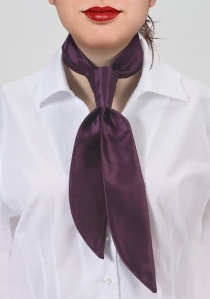 Cravatta da donna in microfibra viola