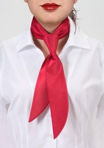 Cravatta da donna in fibra sintetica rosso chiaro