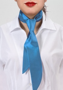 Cravatta donna microfibra blu
