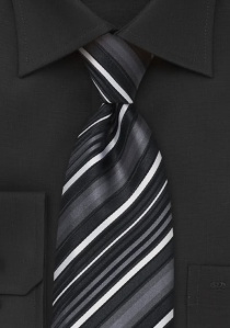 Cravatta antracite righe