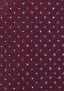 Cravatta puntini rosso vinaccia