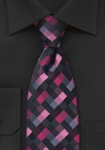 Cravatta rosa scacchiera