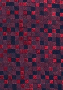Cravatta quadratini rossa