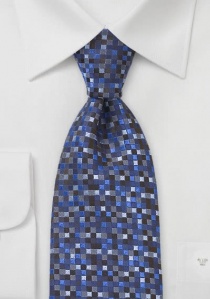 Cravatta quadrettini blu