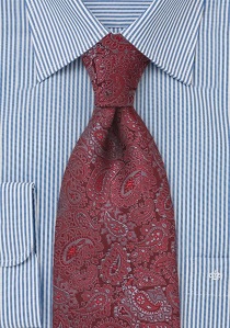 Cravatta paisley rossa