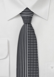 Cravatta motivo metà nera