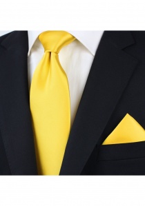 Cravatta microfibra gialla