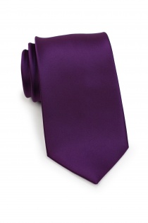 Set cravatta e sciarpa decorativa - melanzana