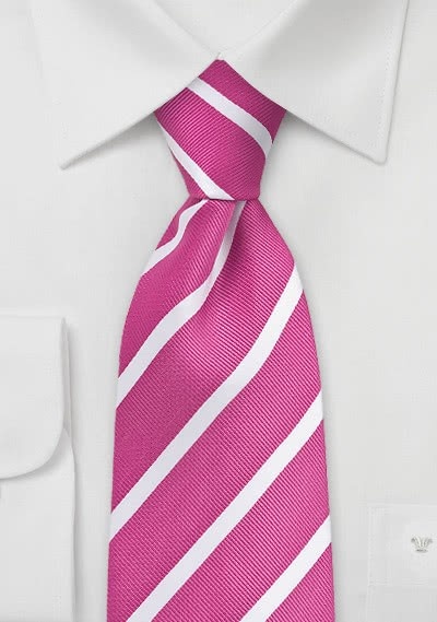 Seidenkrawatte Streifenmuster fein pink Seidenkrawatte Streifenmuster fein pink
