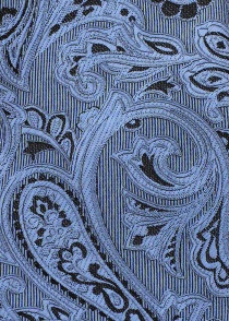 Sciarpa Cavalier Motivo vivace Paisley Azzurro