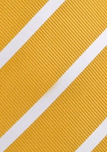 Krawatte Streifenmuster zart gelb weiß