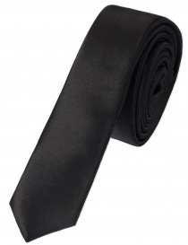 Cravatta Extra Slim Nero Asfalto