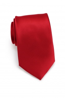 Cravatta rossa stretta