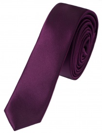 Cravatta extra stretta viola