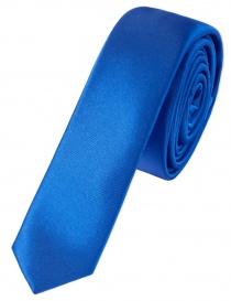 Cravatta extra stretta blu oltremare