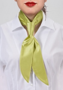 Cravatta per donna verde chiaro monocromatico