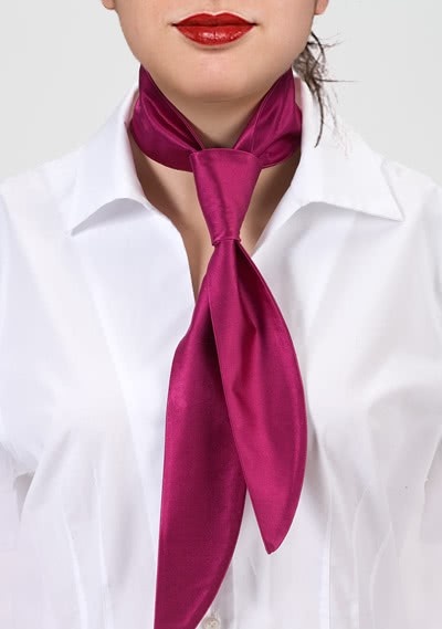 Damen-Halsbinde magenta monochrom Damen-Halsbinde magenta monochrom