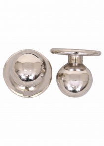 Manopole a sfera in confezione da 12 (argento)