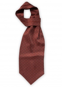 Sciarpa Cravatta Rosso Bordeaux Ornamenti floreali